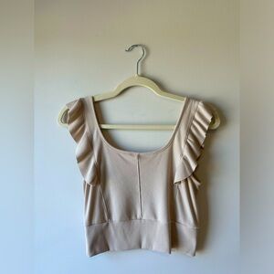Tan Cropped Top